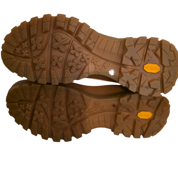 Stella Mccartney Trace Light Texture Ankle Boots in Beige Polyurethane Size 38 - Picture 9 of 9